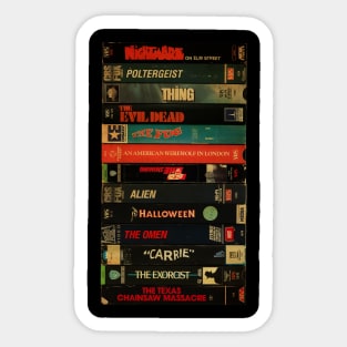 Retro Classic Horror Movie - Cassette Style Sticker